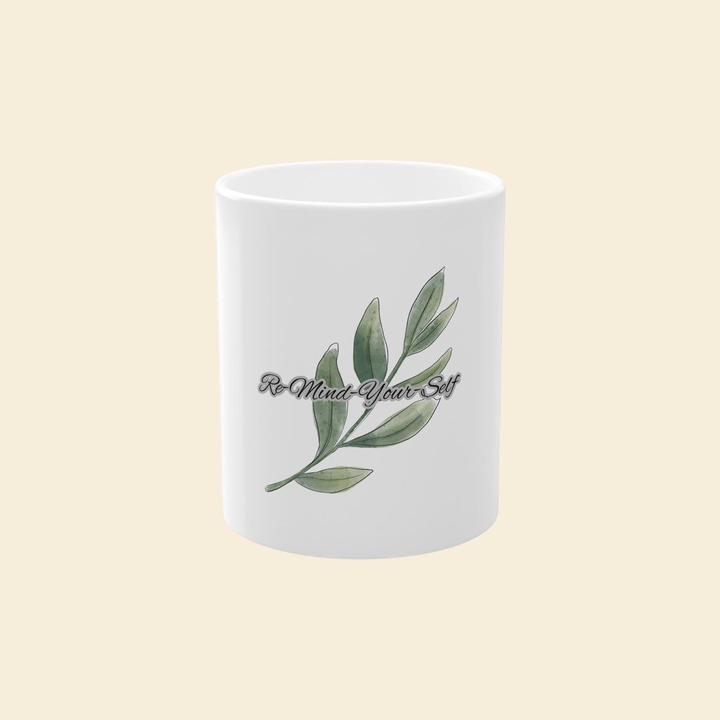 Re-Mind-Your-Self Leafy Branch Mug 11oz