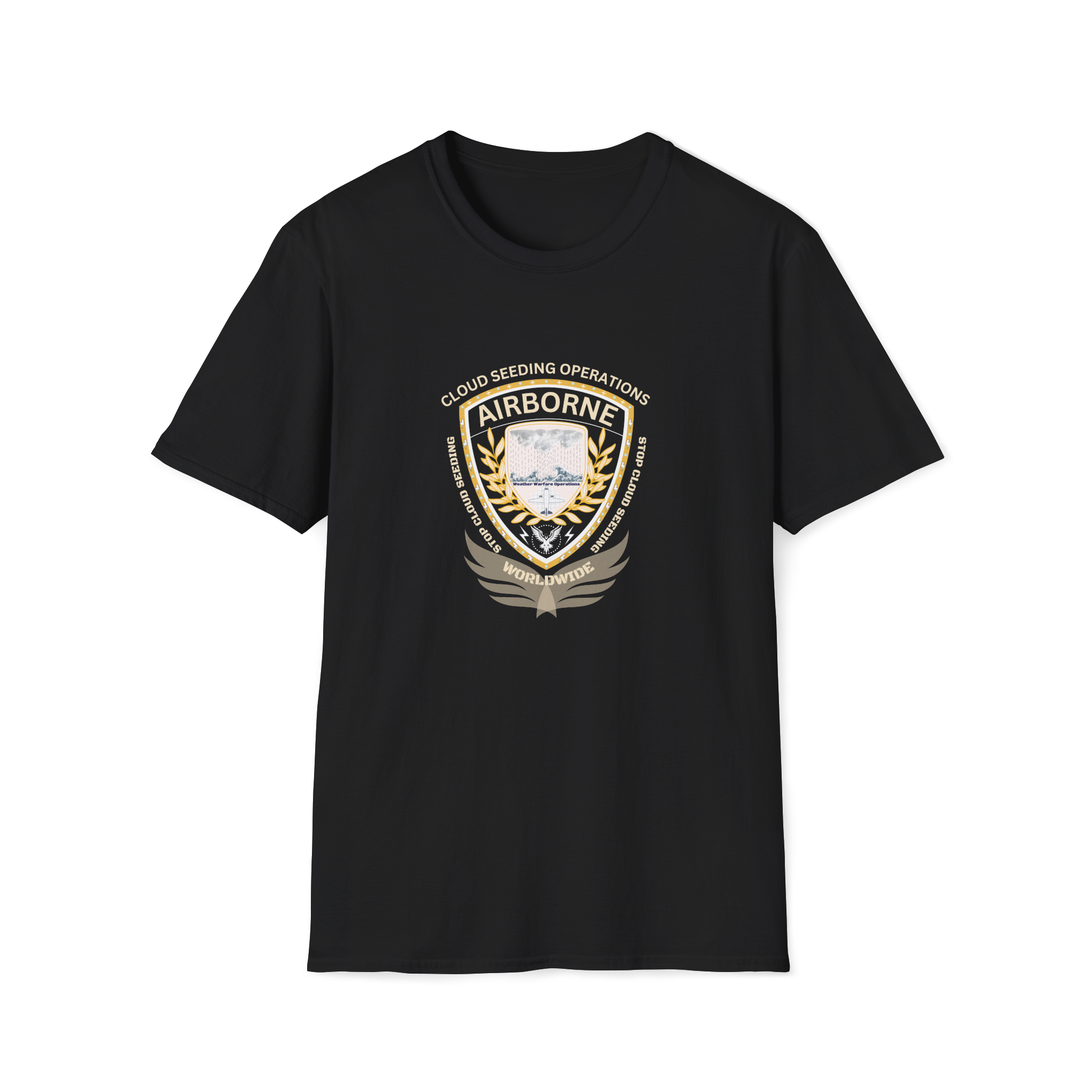 Cloud Seeding Operations Airborne T-Shirt