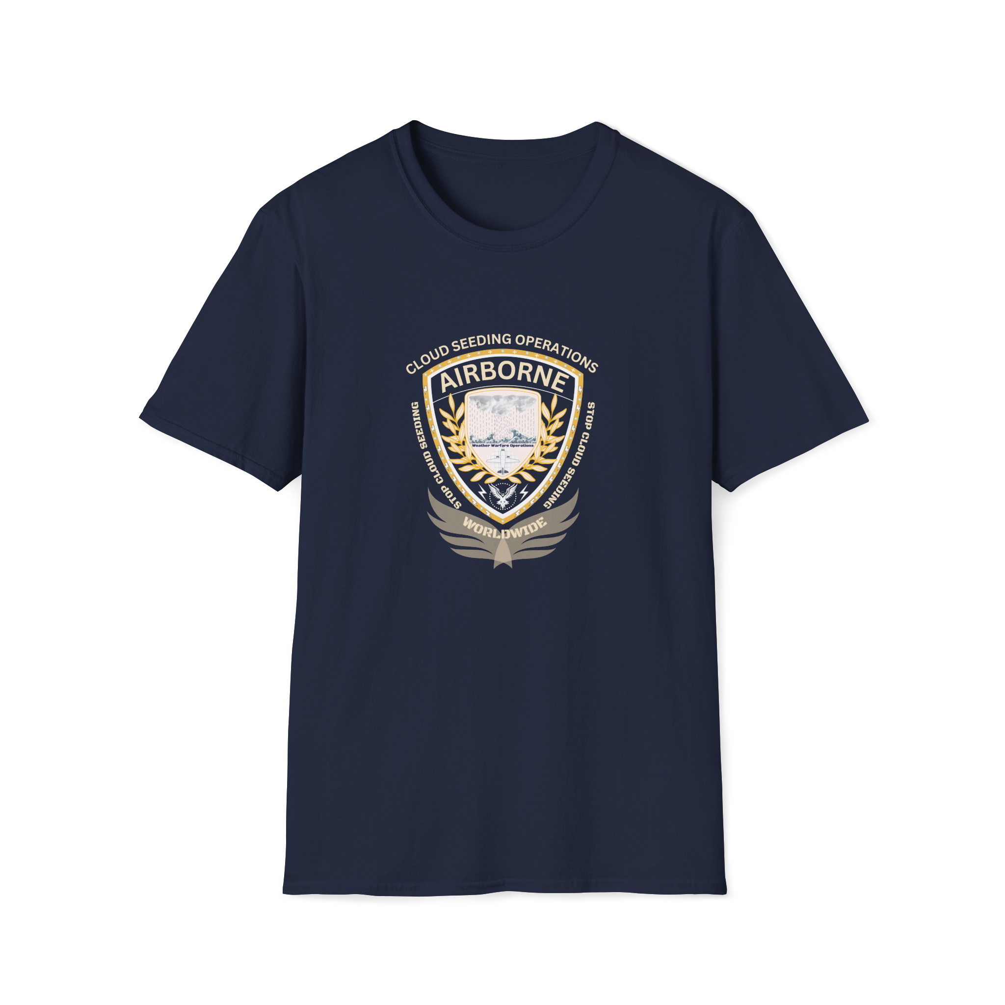 Cloud Seeding Operations Airborne T-Shirt