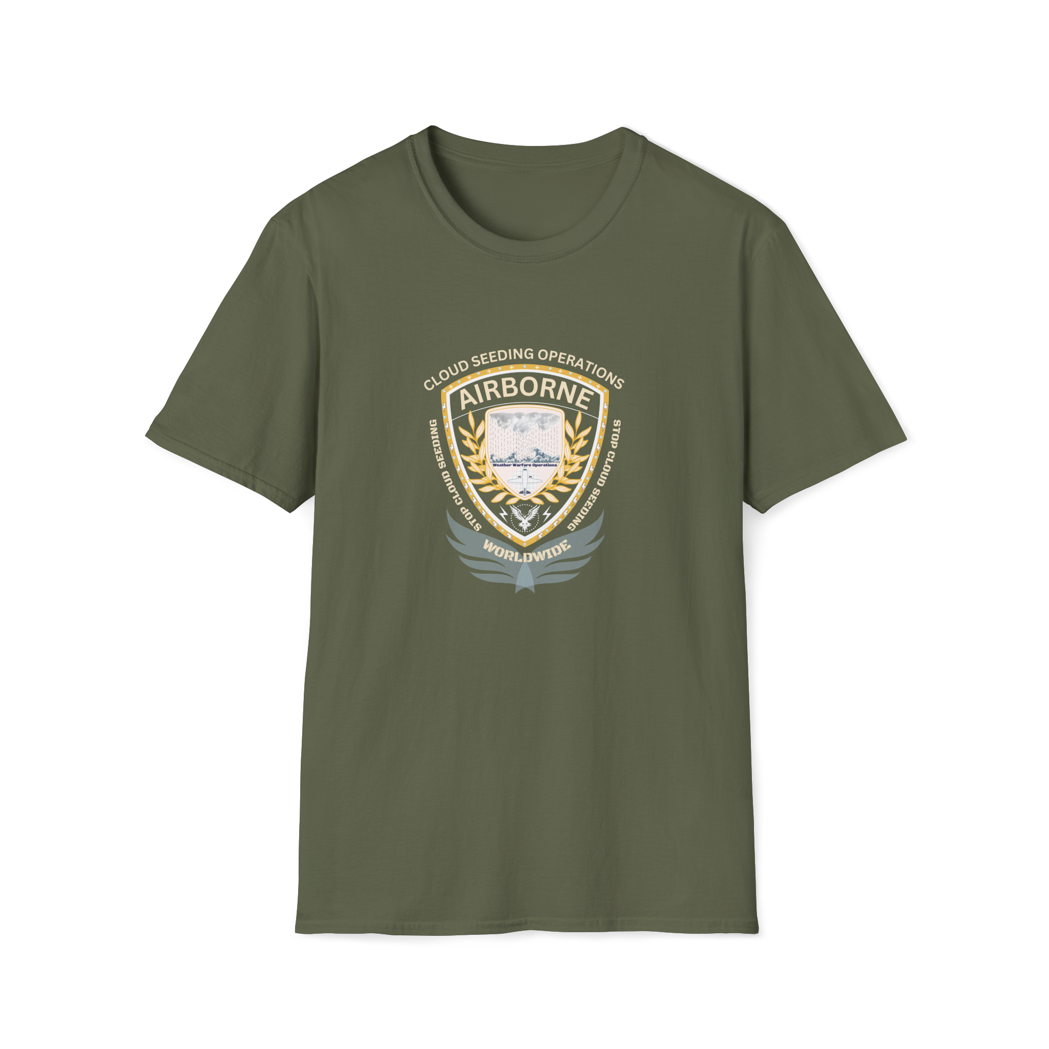 Cloud Seeding Operations Airborne T-Shirt