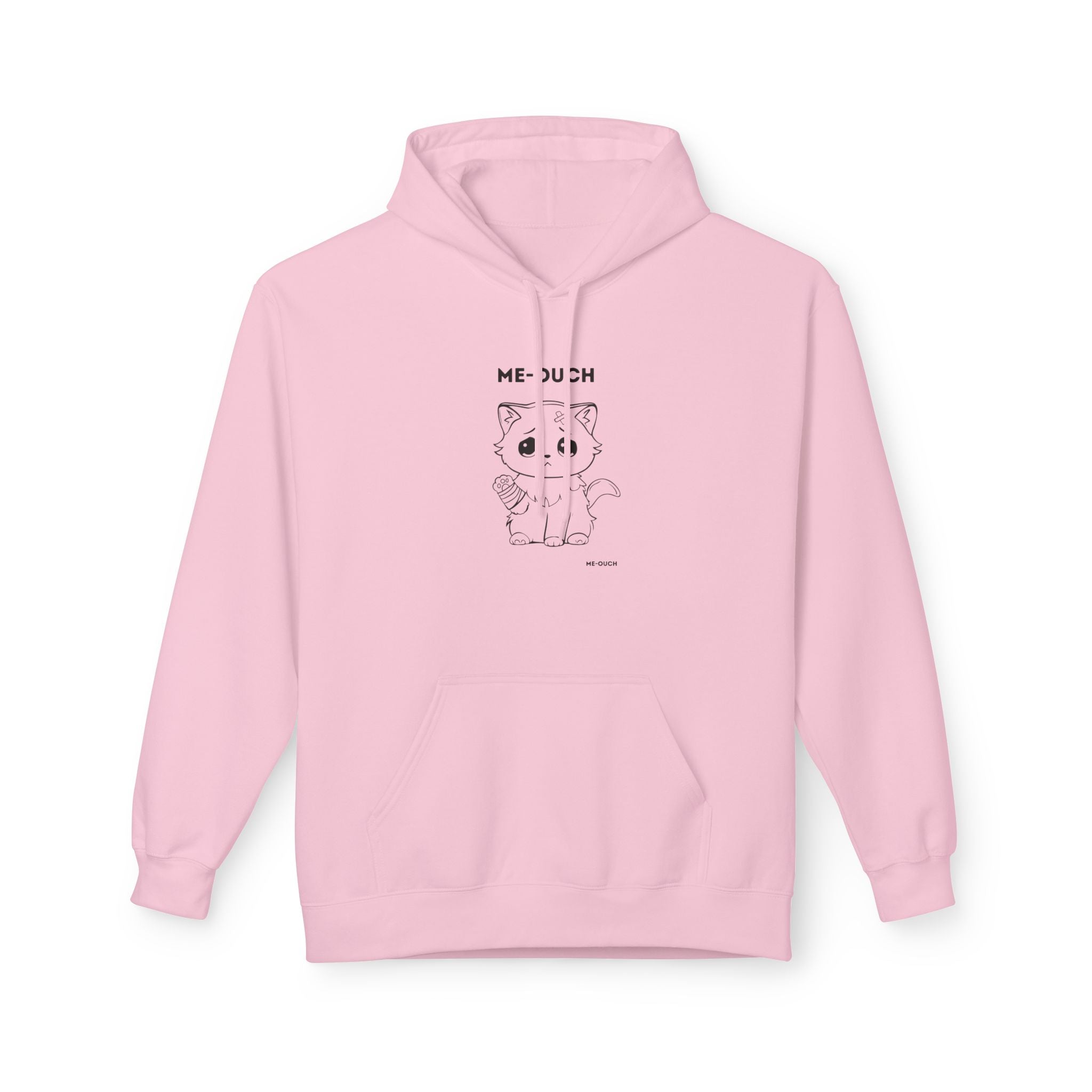 Me-Ouch Cat Unisex Midweight Softstyle Fleece Hoodie