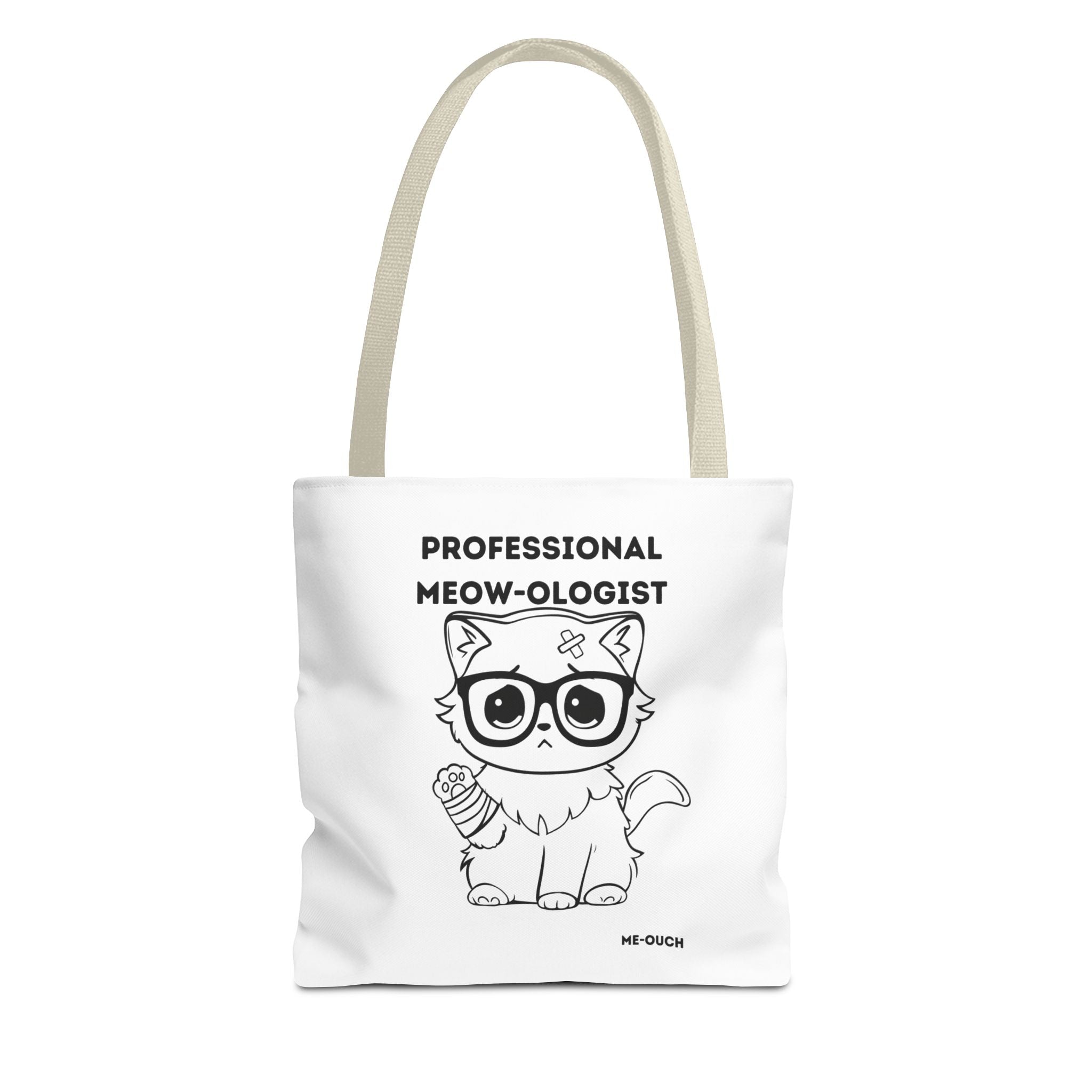 Me-Ouch Cat - Professional Meow-Ologist Tote Bag