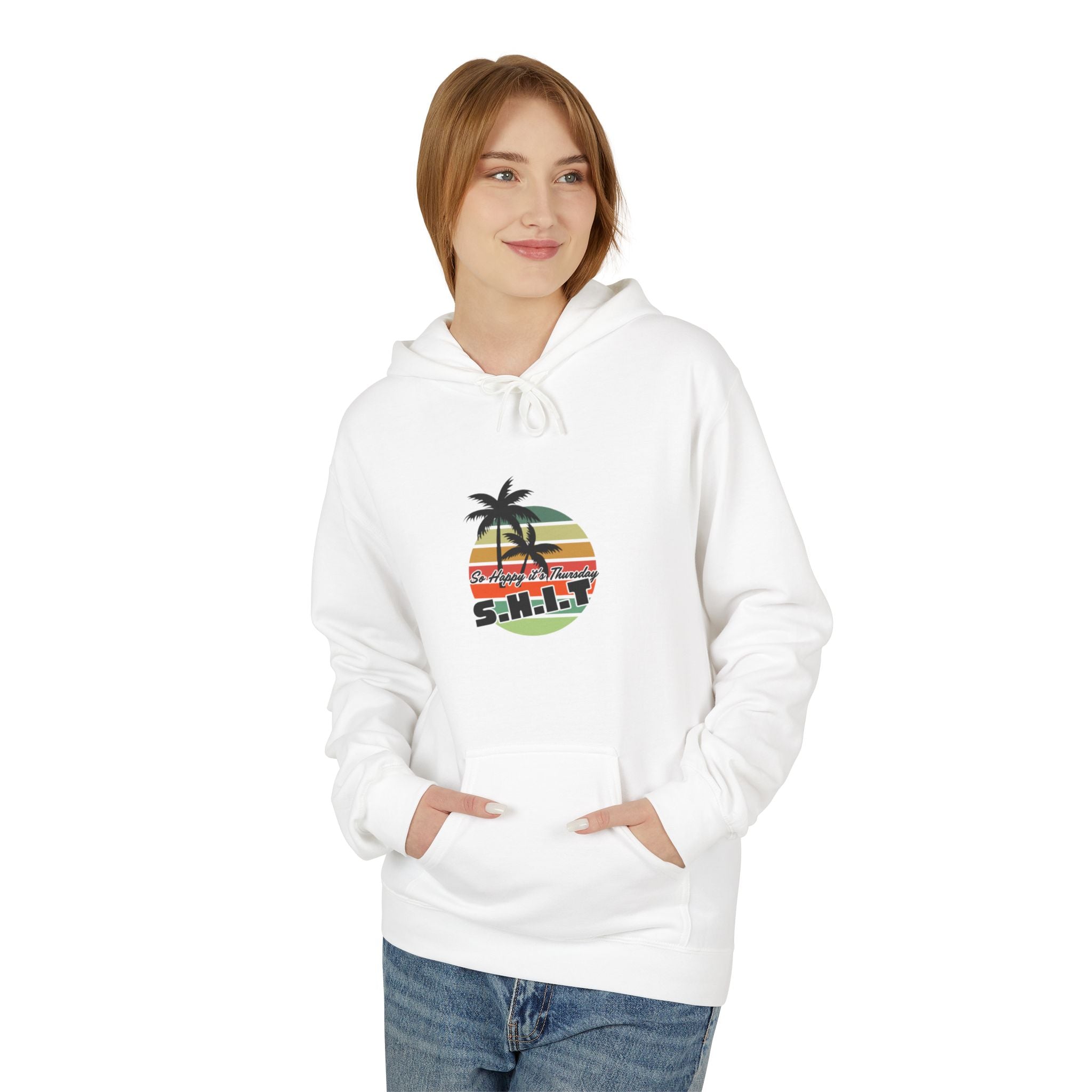S.H.I.T. So Happy It's Thursday Unisex Softstyle Fleece Hoodie