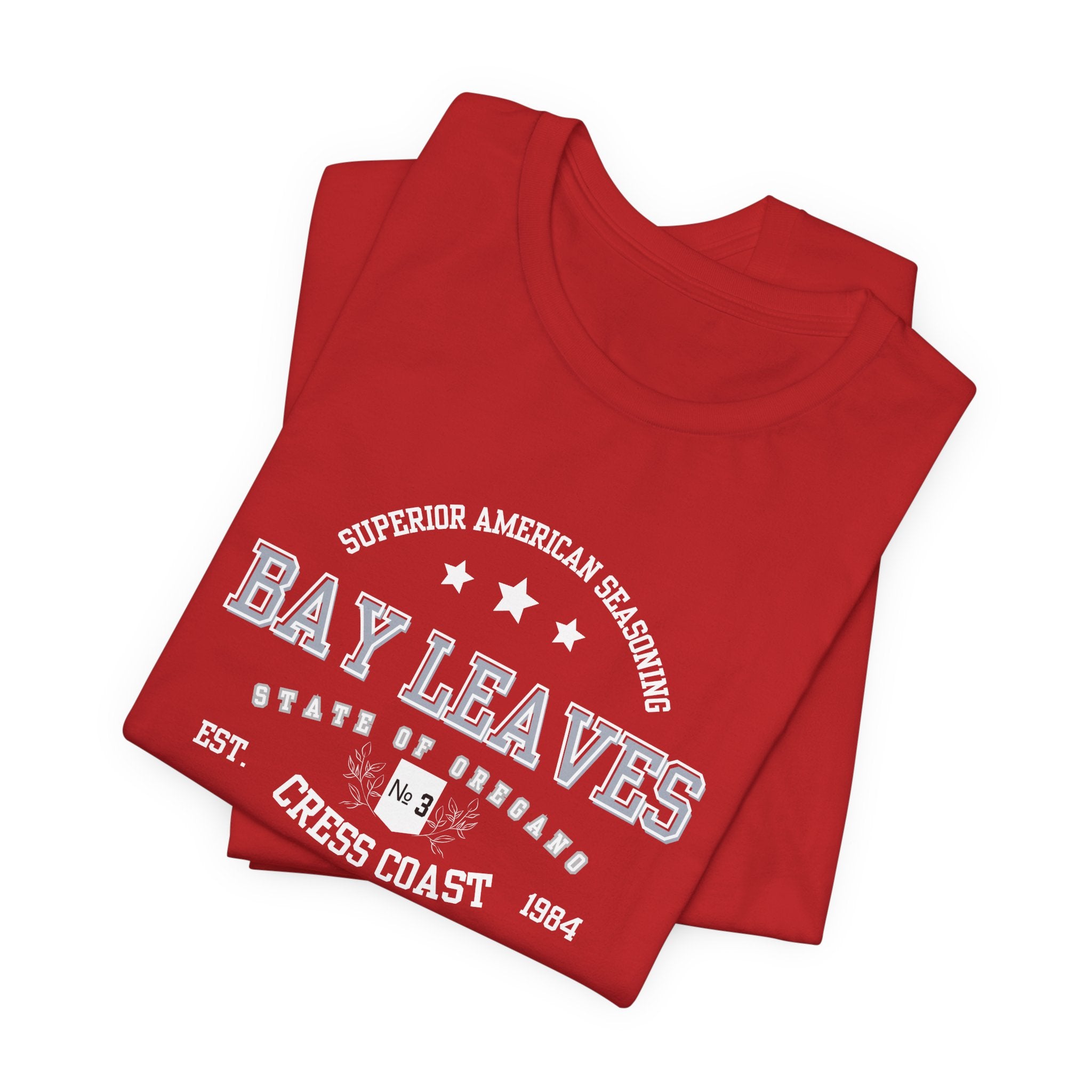 Bay Leaves Cress Coast American Style Unisex Jersey Short Sleeve Tee